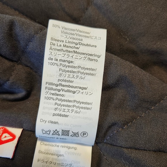 Wallace & Barnes Mens Navy Wool Blend Bomber Chore Barn Jacket Primaloft Large - Picture 7 of 7